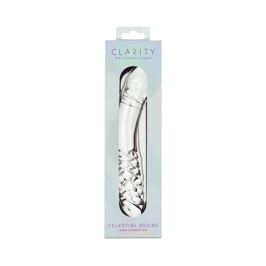 CREATIVE CONCEPTIONS - CLARITY CELESTIAL DESIRE GLASS DILDO