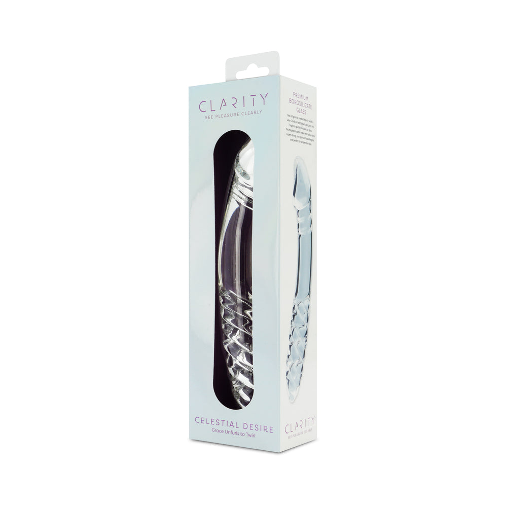 CLARITY CELESTIAL DESIRE GLASS DILDO