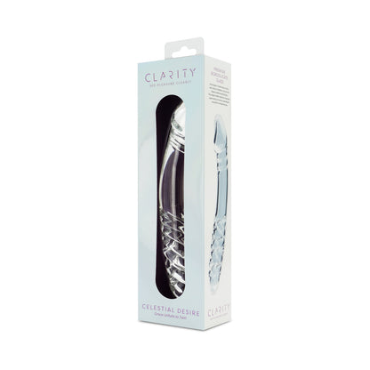 CLARITY CELESTIAL DESIRE GLASS DILDO