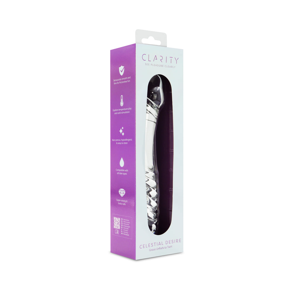 CLARITY CELESTIAL DESIRE GLASS DILDO
