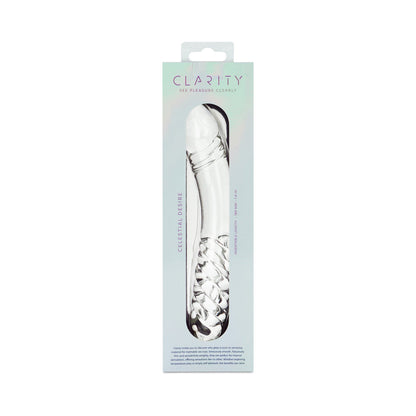 CLARITY CELESTIAL DESIRE GLASS DILDO