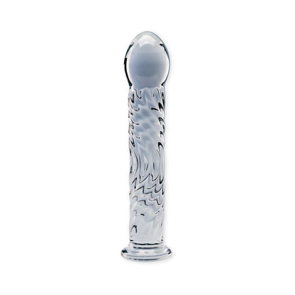 CREATIVE CONCEPTIONS - CLARITY SERAPHIC RIPPLE GLASS DILDO