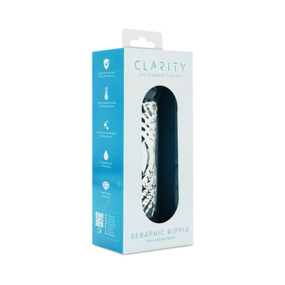 CREATIVE CONCEPTIONS - CLARITY SERAPHIC RIPPLE GLASS DILDO