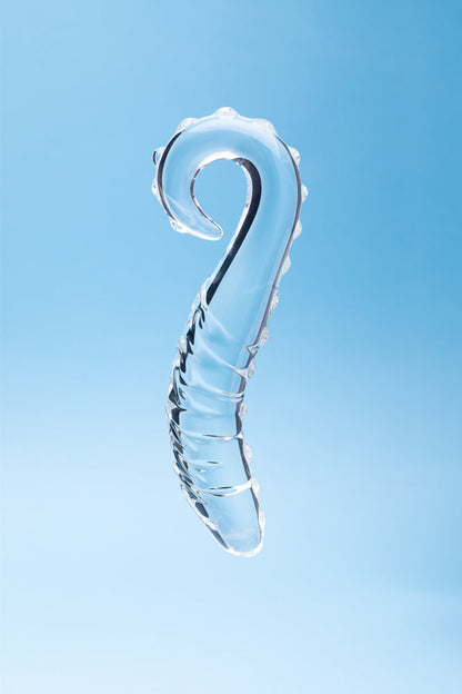 CLARITY HERA''S TEMPEST GLASS DILDO