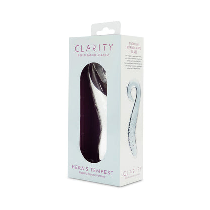 CLARITY HERA''S TEMPEST GLASS DILDO