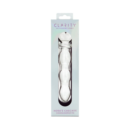 CLARITY HERA''S CASCADE GLASS DILDO