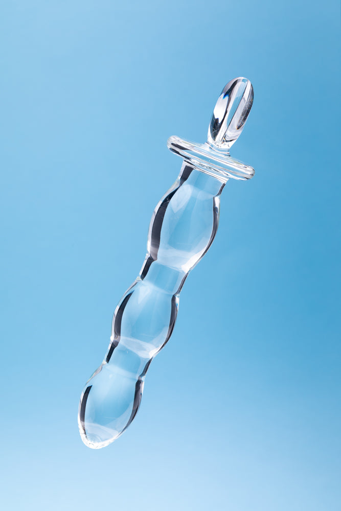 CLARITY HERA''S CASCADE GLASS DILDO