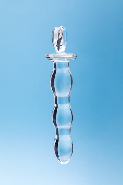 CLARITY HERA''S CASCADE GLASS DILDO