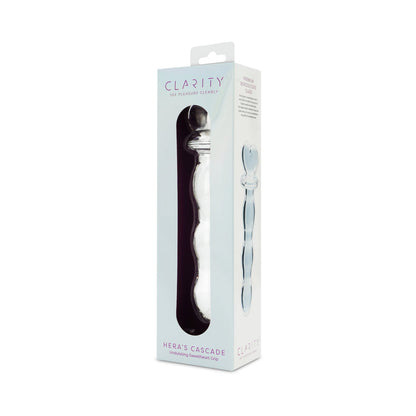 CLARITY HERA''S CASCADE GLASS DILDO
