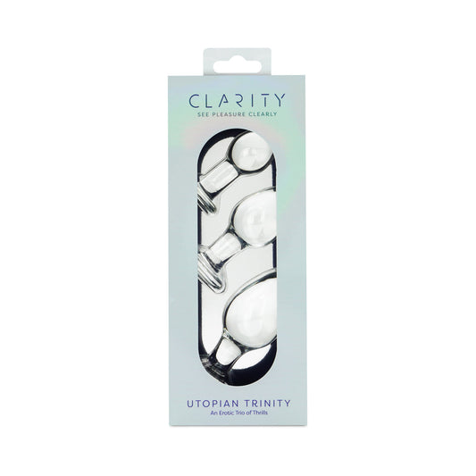 CREATIVE CONCEPTIONS - CONJUNTO DE TRES TAPONES DE CRISTAL CLARITY UTOPIAN