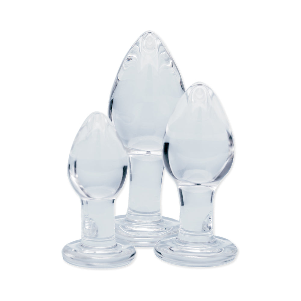 CLARITY UTOPIAN TRINITY GLASS PLUG SET