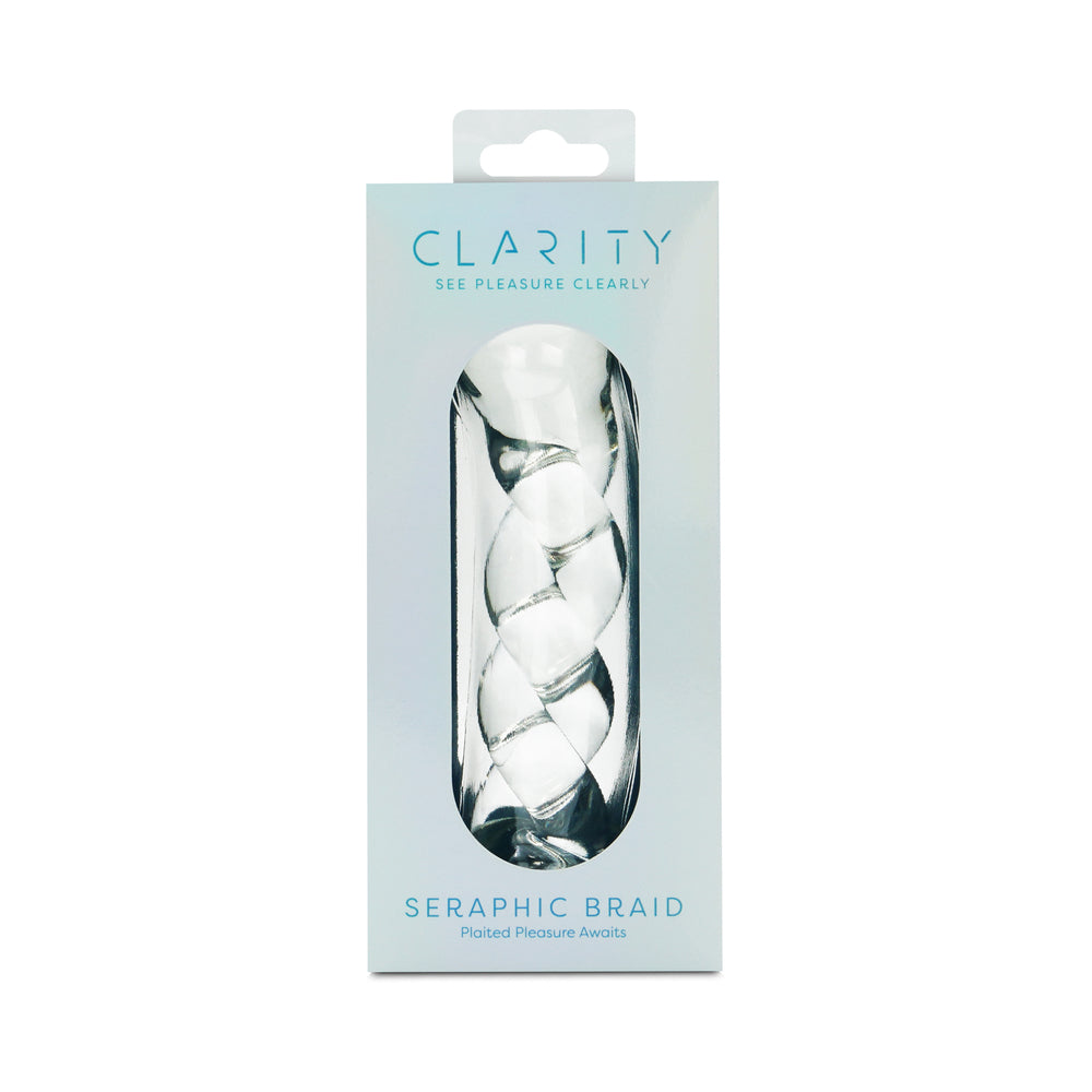 CLARITY SERAPHIC BRAID GLASS DILDO