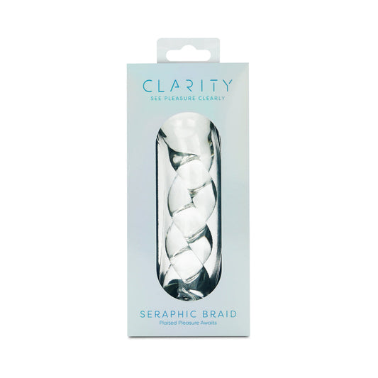 CLARITY SERAPHIC BRAID GLASS DILDO
