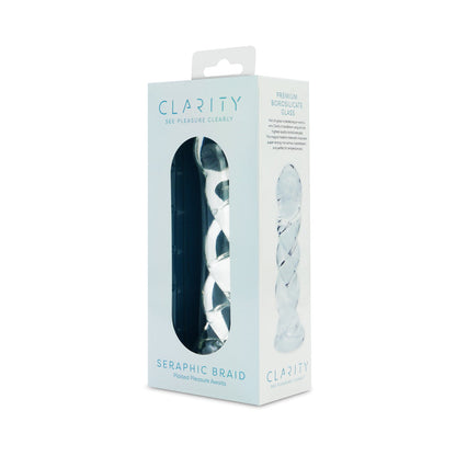 CLARITY SERAPHIC BRAID GLASS DILDO