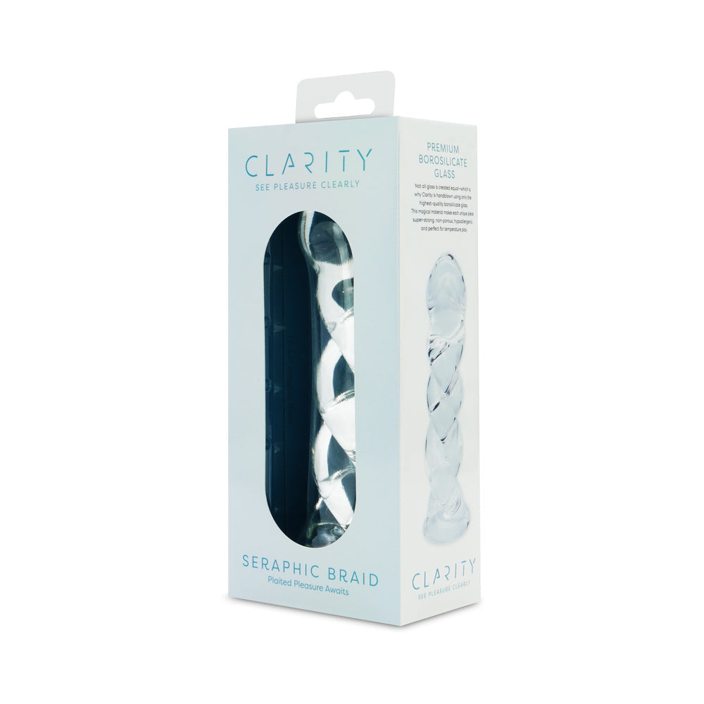 CREATIVE CONCEPTIONS - CLARITY SERAPHIC BRAID GLASS DILDO