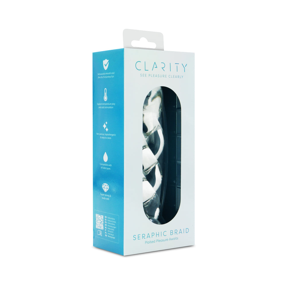 CLARITY SERAPHIC BRAID GLASS DILDO