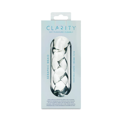 CLARITY SERAPHIC BRAID GLASS DILDO