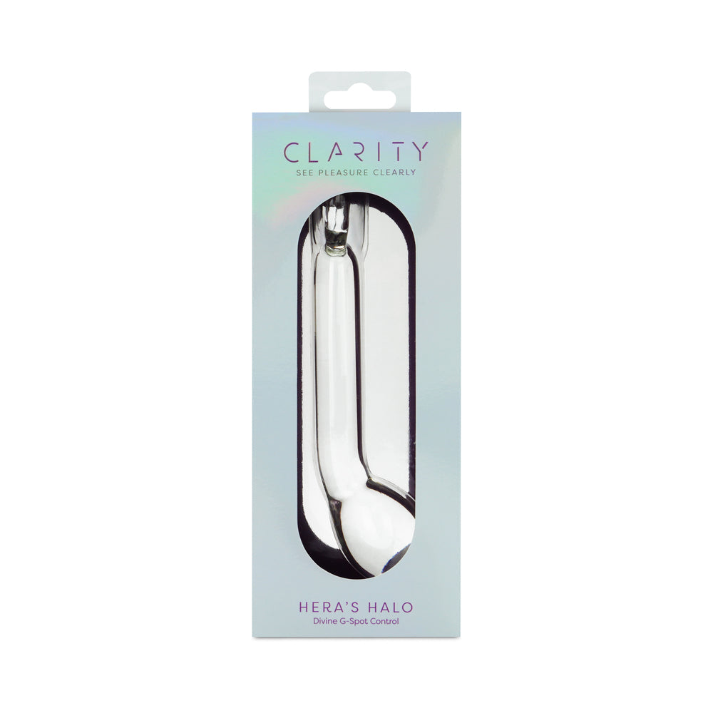 CLARITY HERA''S HALO GLASS DILDO
