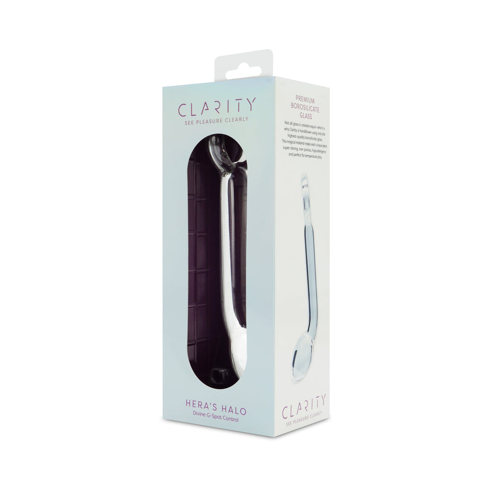 CLARITY HERA''S HALO GLASS DILDO