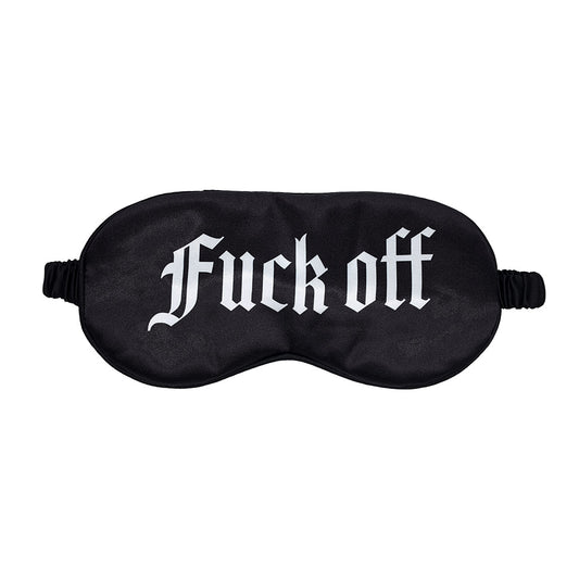 SHOTS - OUCH! FUCK OFF PRINTED MASK SATIN BLACK