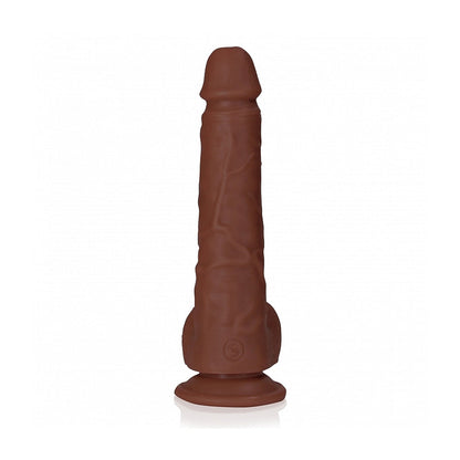 REALROCK 7 IN. COCK WITH BALLS STRAIGHT BROWN