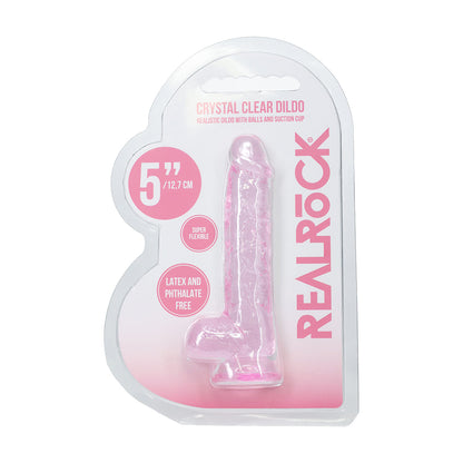 SHOTS - REALROCK REALISTIC 5 IN. DILDO WITH BALLS