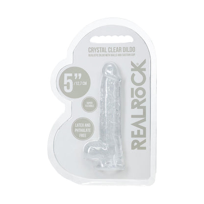 SHOTS - REALROCK REALISTIC 5 IN. DILDO WITH BALLS