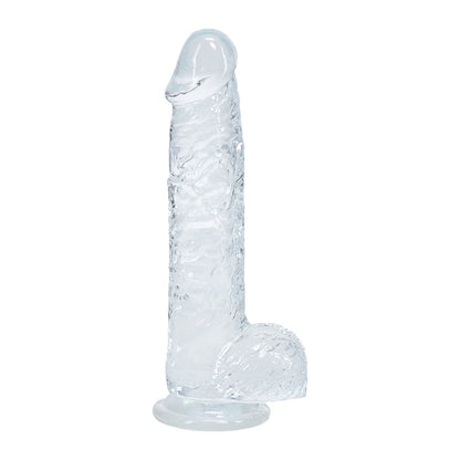 REALROCK REALISTIC 5 IN. DILDO WITH BALLS CLEAR