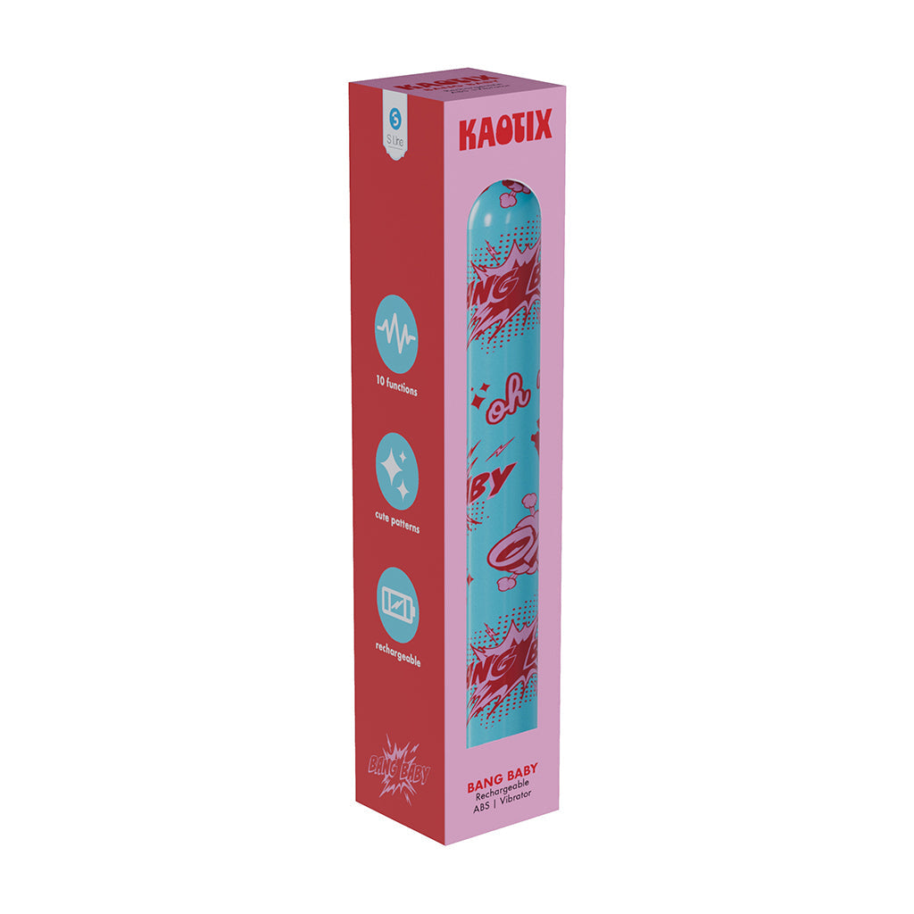 SHOTS - SLI KAOTIX BANG BABY VIBRADOR RECARGABLE AZUL