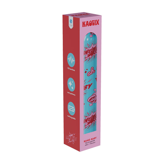 SHOTS - SLI KAOTIX BANG BABY RECHARGEABLE VIBRATOR BLUE