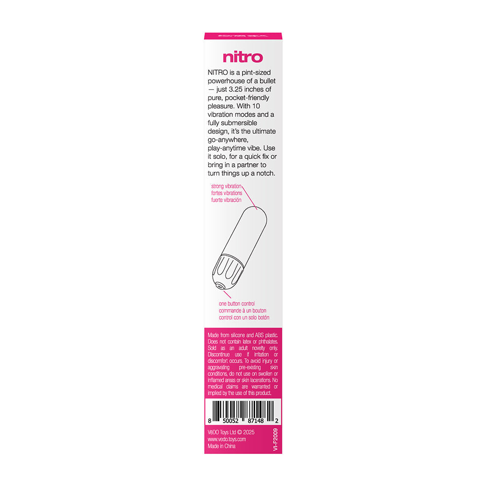 VEDO - NITRO RECHARGEABLE BULLET VIBE