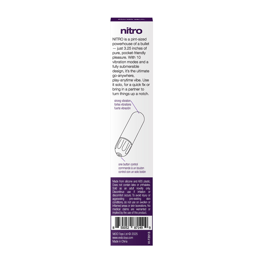 VEDO - NITRO RECHARGEABLE BULLET VIBE