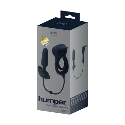 VEDO - HUMPER RECHARGEABLE DUAL C RING WITH ANAL PLUG