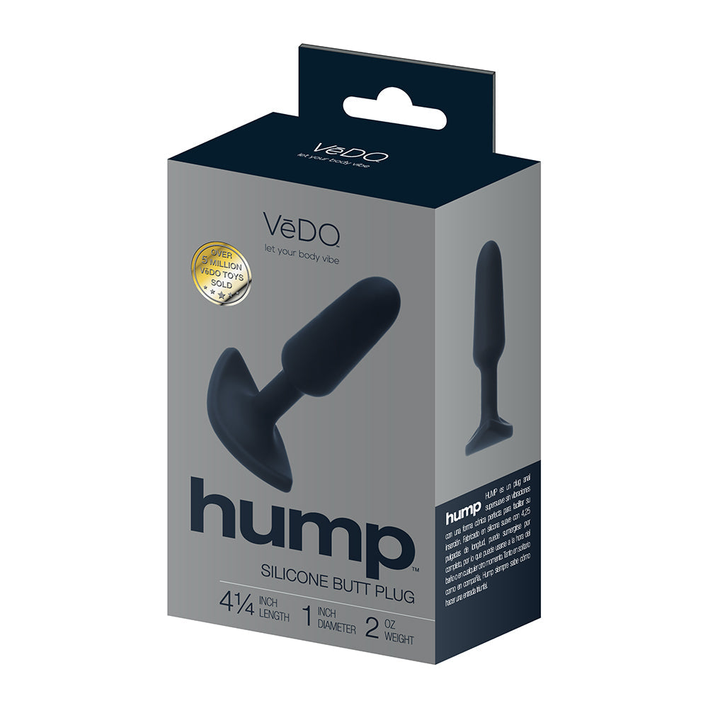 VEDO - HUMP SILICONE ANAL PLUG BLACK