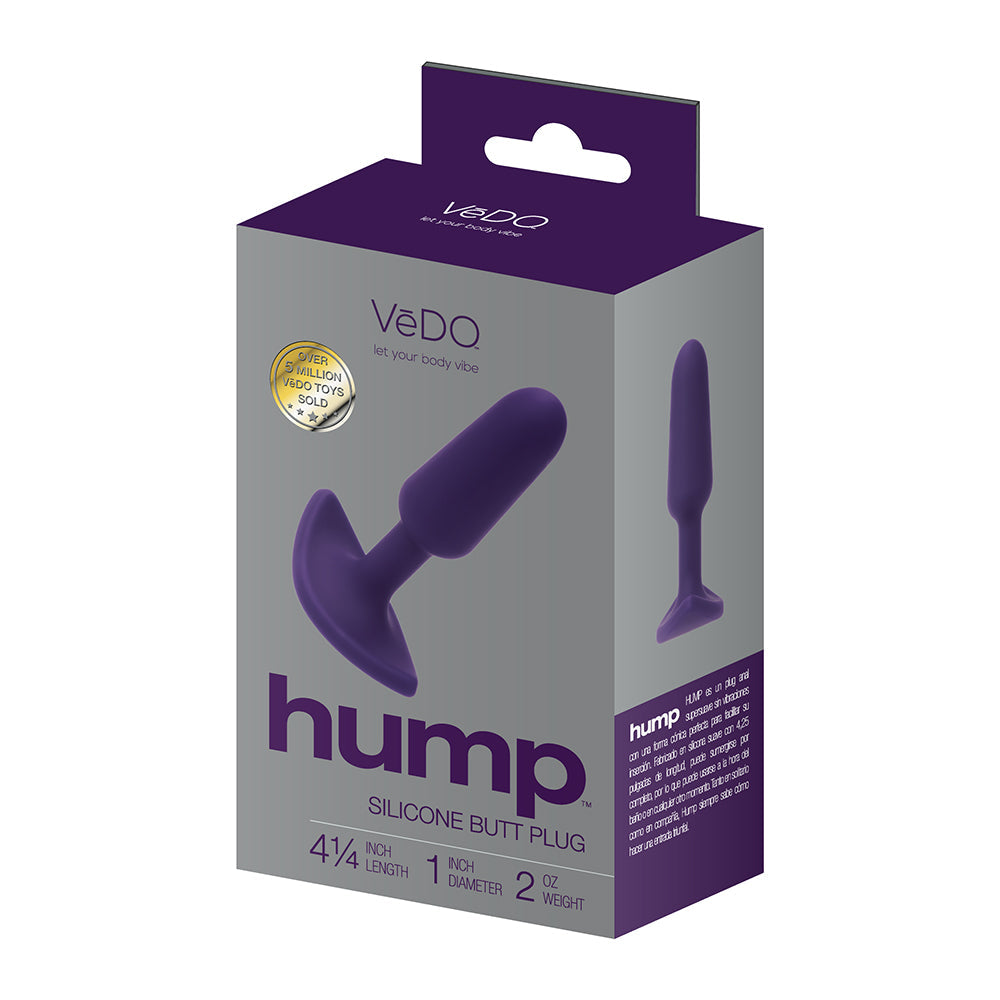 HUMP SILICONE ANAL PLUG PURPLE