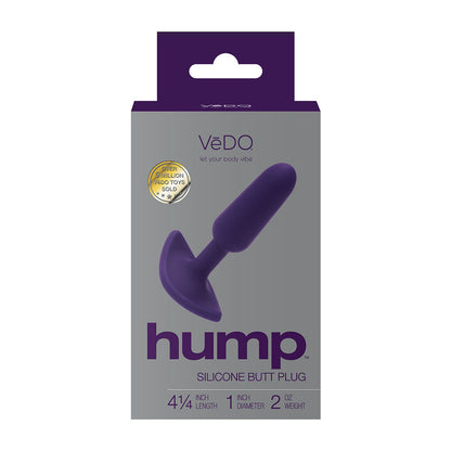 HUMP SILICONE ANAL PLUG PURPLE