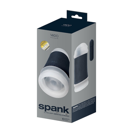 VEDO - SPANK RECHARGEABLE VIBRATING STROKER CLEAR