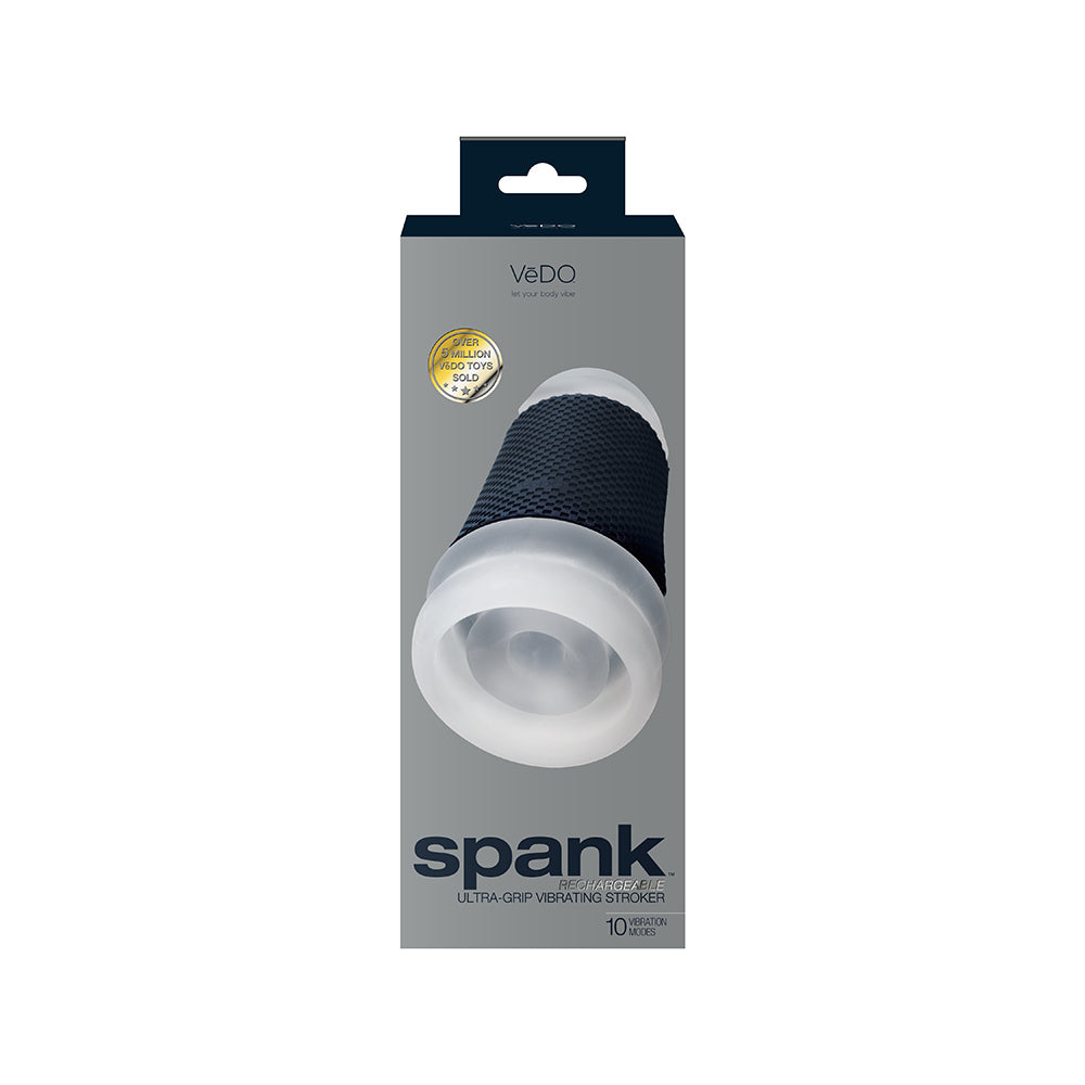 VEDO - SPANK RECHARGEABLE VIBRATING STROKER CLEAR