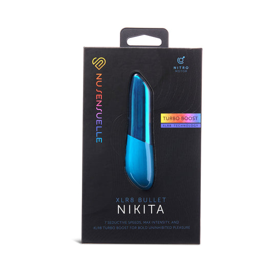 NU SENSUELLE NIKITA BULLET WITH NITRO MOTOR DEEP TURQUOISE