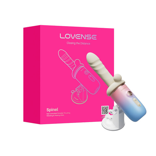LOVENSE - SPINEL APP-CONTROLLED PORTABLE THRUSTING, VIBRATING & HEATING DILDO
