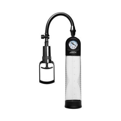 CURVE NOVELTIES - JOCK PUMP UP GAUGE PENIS PUMP WITH PULL ROD