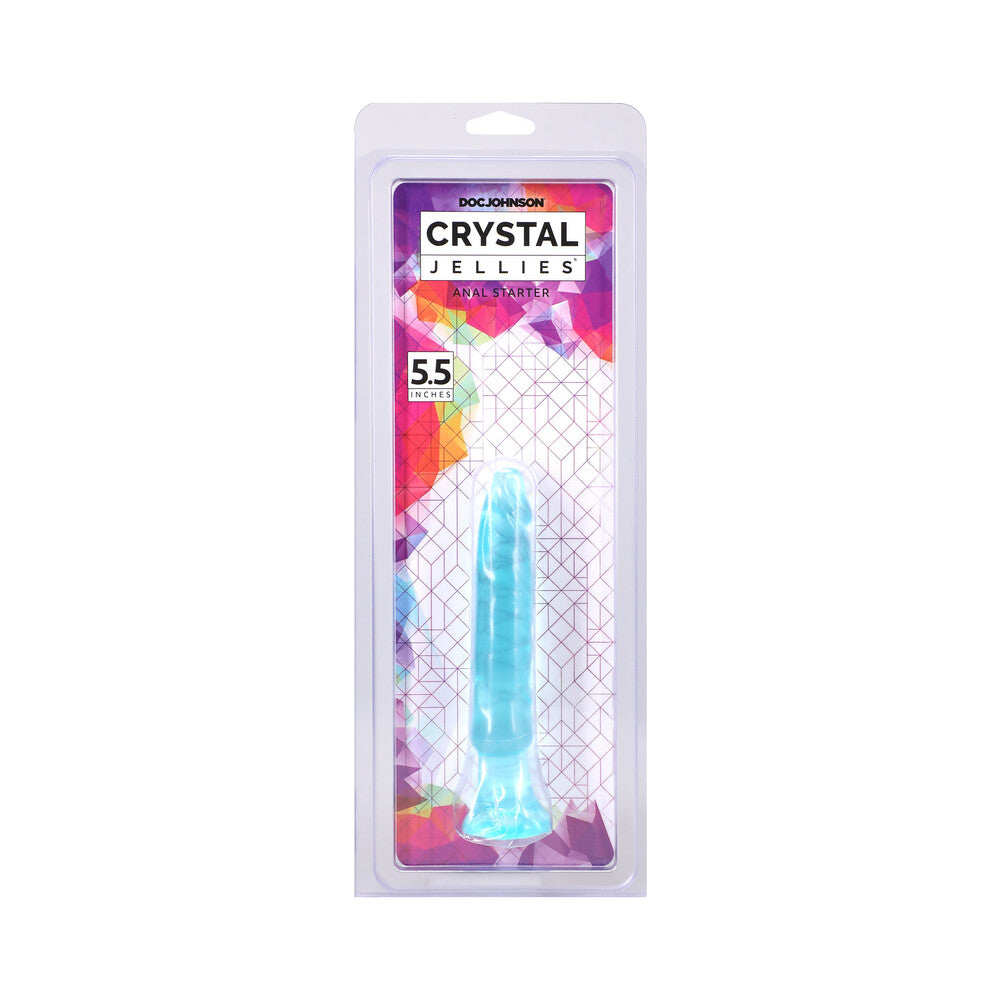 DOC JOHNSON - CRYSTAL JELLIES ANAL STARTER 5.5 IN. TEAL