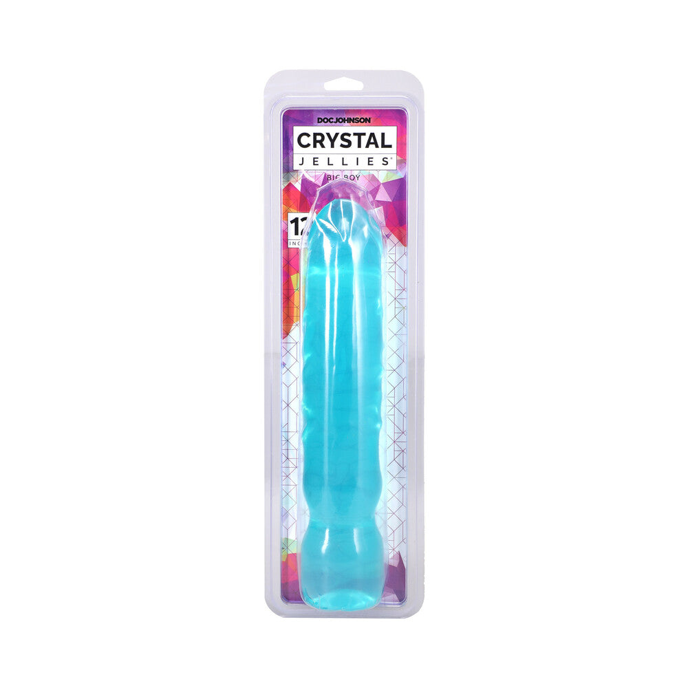 DOC JOHNSON - CRYSTAL JELLIES 12 IN. BIG BOY TEAL