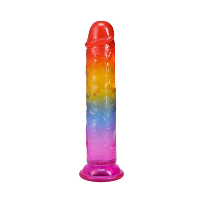 CRYSTAL JELLIES 7 IN. DONG RAINBOW