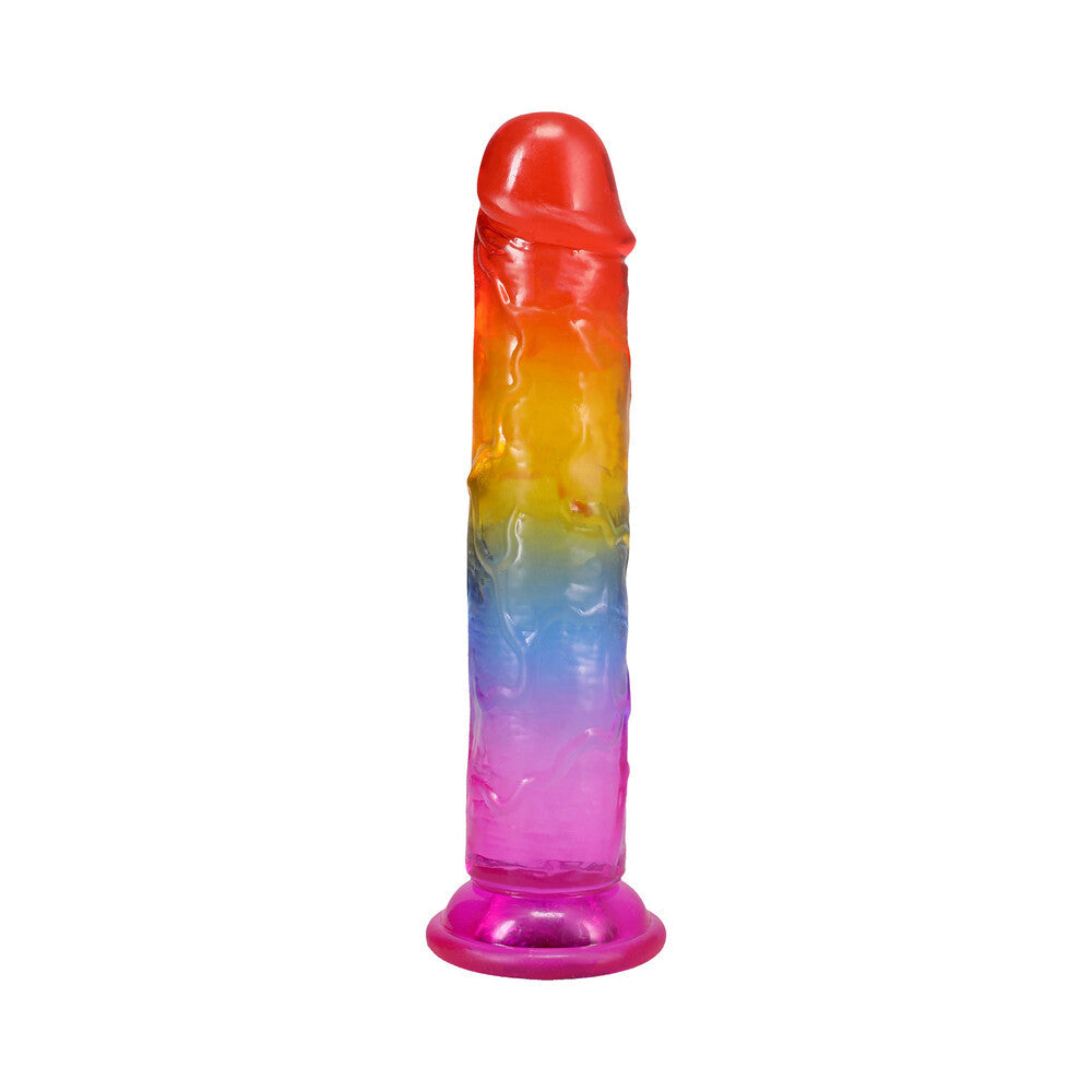 CRYSTAL JELLIES 7 IN. DONG RAINBOW