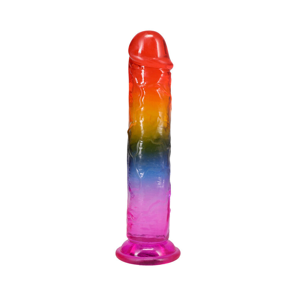 CRYSTAL JELLIES 7.5 IN. DONG RAINBOW