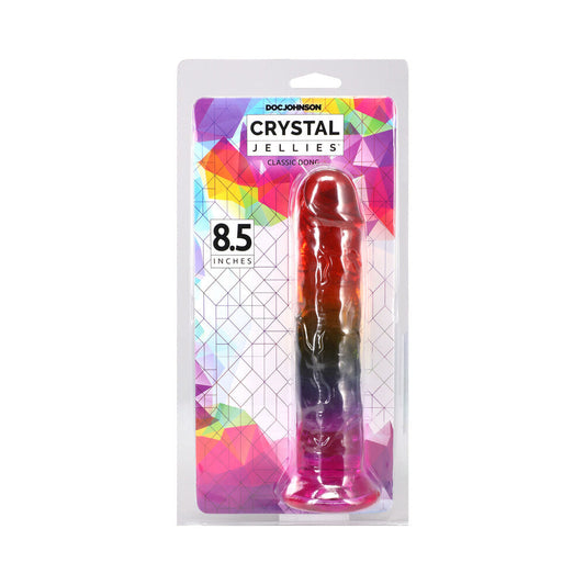 DOC JOHNSON - CRYSTAL JELLIES 8.5 IN. DONG RAINBOW