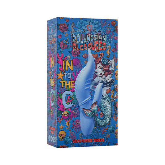 DOC JOHNSON - PLACERES POLINESIOS EN LA SIRENA CABALLITO DE MAR MAUI AZUL