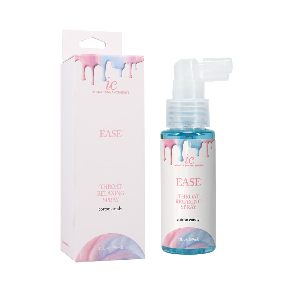 INTIMATE ENHANCEMENTS EASE THROAT RELAXING SPRAY COTTON CANDY 2 OZ.