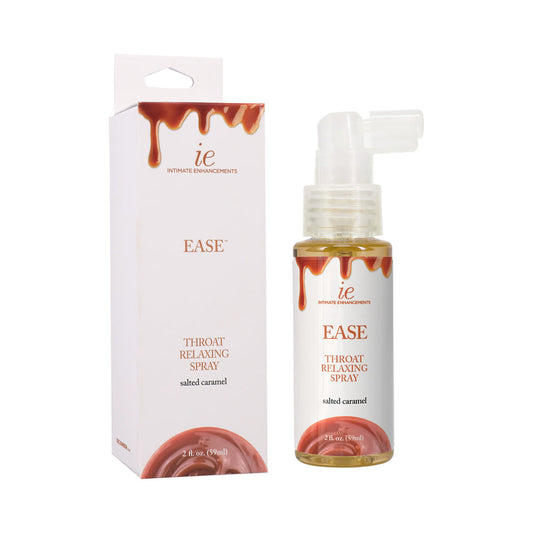 DOC JOHNSON - INTIMATE ENHANCEMENTS EASE THROAT RELAXING SPRAY SALTED CARAMEL 2 OZ.